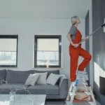 cleaner job woman-cleaning-the-wall-with-a-mop